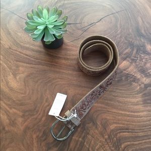 Lucky Brand suede, embroidered belt